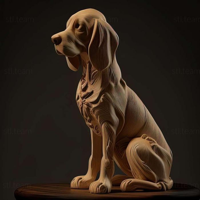 3D модель Харриер собака (STL)